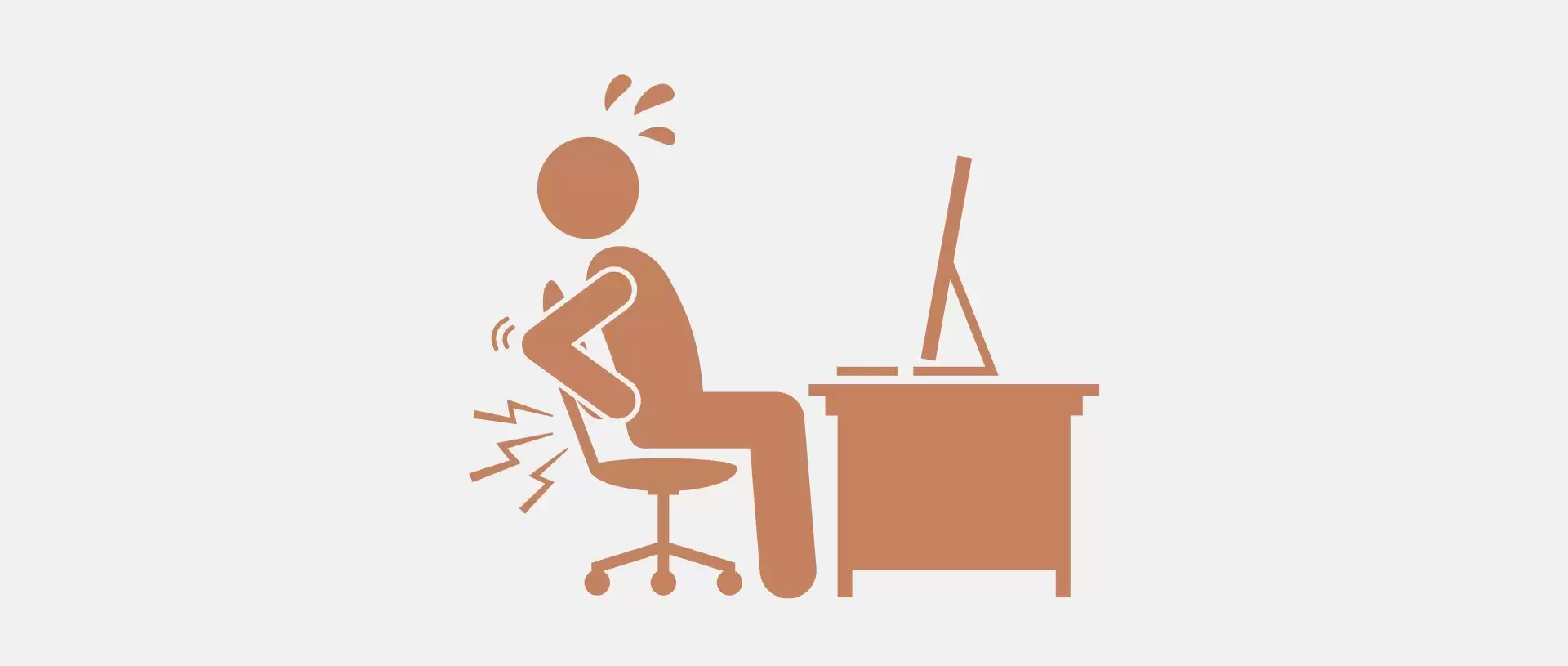 Painfree sitting at the desk or computer